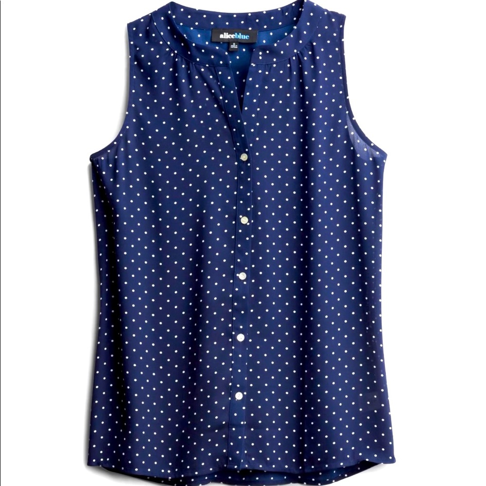 Alice Blue Button Blouse
